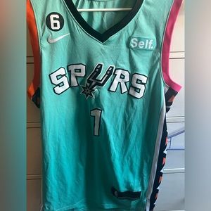 Victor Wembanyama Teal Spurs Jersey